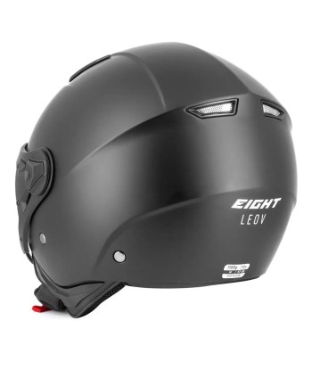 Piloten-Motorradhelm - S779 LEOV Mattschwarz de pas cher