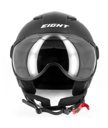 Piloten-Motorradhelm - S779 LEOV Mattschwarz de pas cher