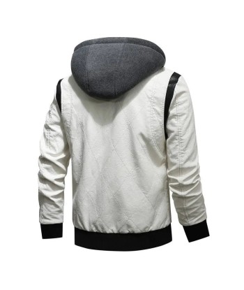 Weiße Herrenlederjacke sur le site 