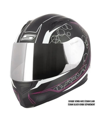 Motorrad-Integralhelm für Damen - S448 Schwarz und Pink Découvrez la collection