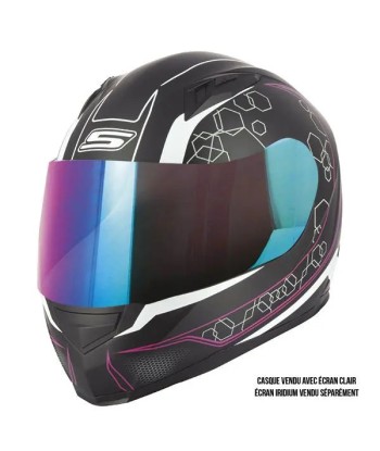 Motorrad-Integralhelm für Damen - S448 Schwarz und Pink Découvrez la collection