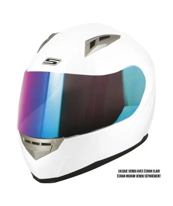 Motorrad-Integralhelm für Damen WEISS - S448 pas cher 