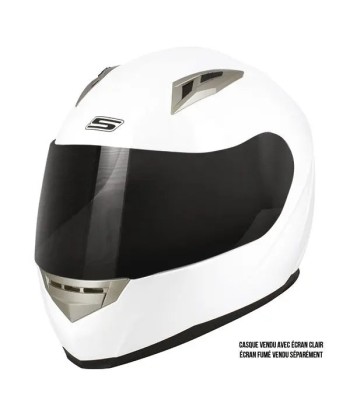 Motorrad-Integralhelm für Damen WEISS - S448 pas cher 