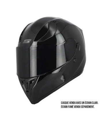 Glänzender schwarzer Damen-Motorradhelm - S441 VENGE Vous souhaitez 