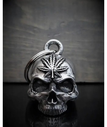 Bravo Bells einzigartige Motorradklingel "Cana Leaf Skull Bell" Vous souhaitez 