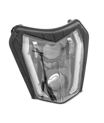 Universeller LED-Motorradscheinwerfer und Enduro-Offroad-Kennzeichen les ctes