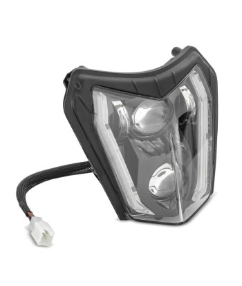 Universeller LED-Motorradscheinwerfer und Enduro-Offroad-Kennzeichen les ctes