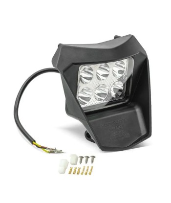 Motorrad-LED-Scheinwerfer + Platte für Enduro XDure BK2 Universal-Verkleidung mit acheter en ligne