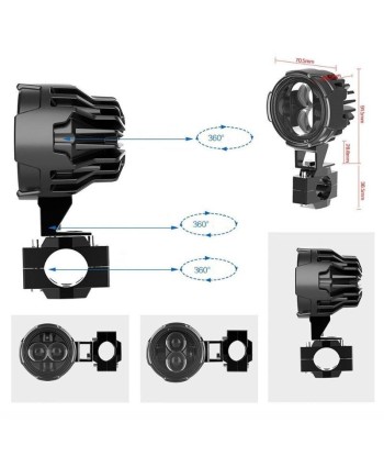 Zusätzliche Motorradbeleuchtung | R130 LUMITECH™ basket pas cher