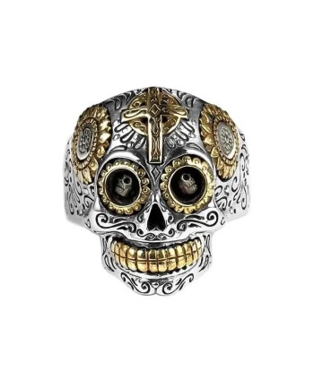 Cavalera Totenkopf-Bikerring (Silber) s'inspire de l'anatomie humaine