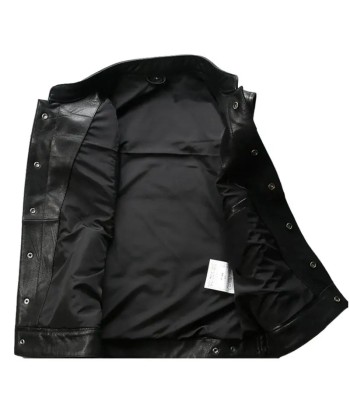 SOA Motorrad-Bikerjacke aus Leder JUSQU'A -70%! 