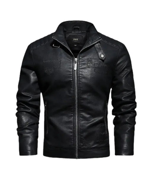 Herren Lederjacke mit Kapuze - KINGS les ligaments