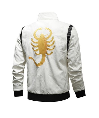 Weiße Lederjacke - Scorpion en ligne des produits 