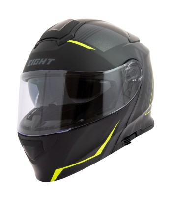 Modularer Roller-Motorradhelm – Schwarz und Gelb store