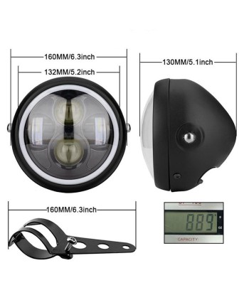 Runder LED-Motorradscheinwerfer – 5,75 Zoll JUSQU'A -70%! 