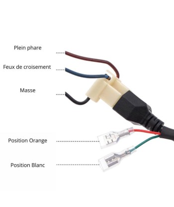 Runder Motorrad-LED-Scheinwerfer pas cheres