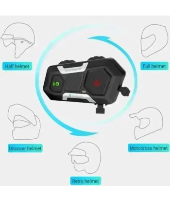 Bluetooth-Gegensprechanlage für Motorradhelme En savoir plus