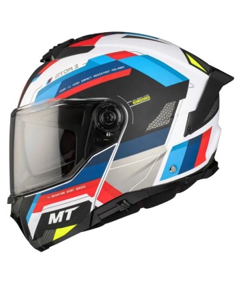 Blauer modularer Motorradhelm-S550 français