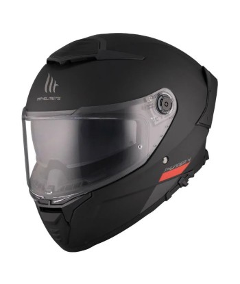 Mattschwarzer Motorrad-Integralhelm en linge