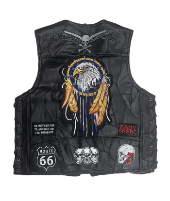 Amerikanische Biker-Lederweste - Eagle Dreamcatcher 50% de réduction en Octobre 2024