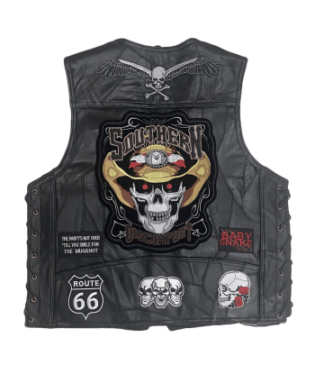 Harley-Biker-Lederweste – Southern Reaper livraison gratuite