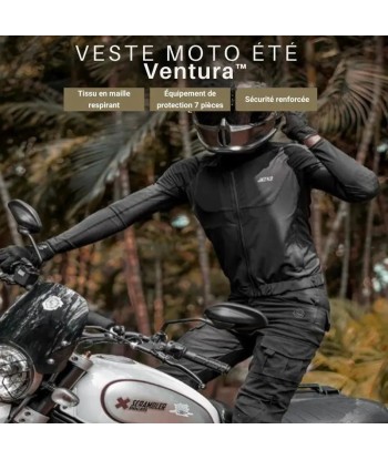 Belüftete Sommer-Motorradjacke für Herren – Ventura™ la colonne vertébrale