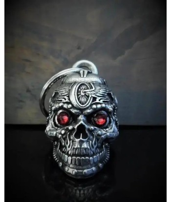 Glocke Schutzengel BRAVO BELLS "Schädel Motörhead Raute" pas chere