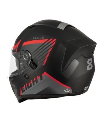 Integralhelm für Motorrad/Roller | Schwarz/Rot + PINLOCK online