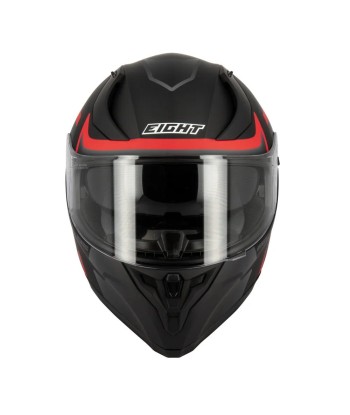 Integralhelm für Motorrad/Roller | Schwarz/Rot + PINLOCK online