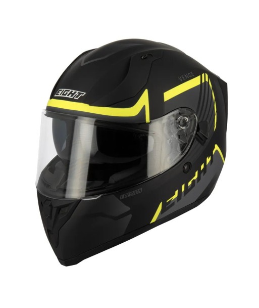 Integraler Motorradhelm | S441 Schwarz/Gelb basket pas cher