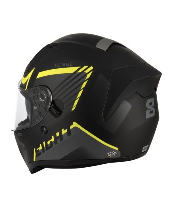 Integraler Motorradhelm | S441 Schwarz/Gelb basket pas cher