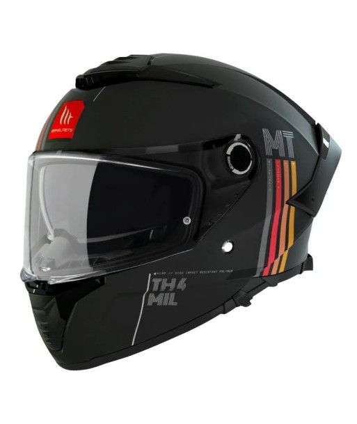 Mattschwarzer Motorrad-Integralhelm livraison et retour toujours gratuits