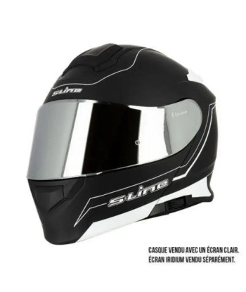 Casque Modulable Double écran Noir et blanc MAT | SLine550 sélection de produits