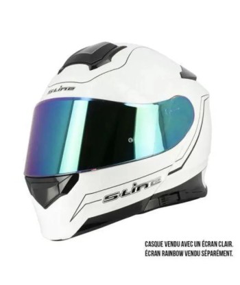 Casque Modulable Double écran Blanc/Noir | SLine550 Vous souhaitez 