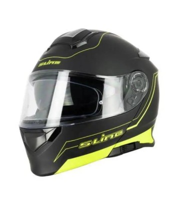 Casque Modulable Double écran Noir / jaune FLUO | SLine550 destockage