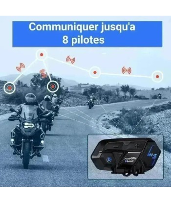 Intercom casque moto  8 Pilotes - M1-S Pro l'achat 