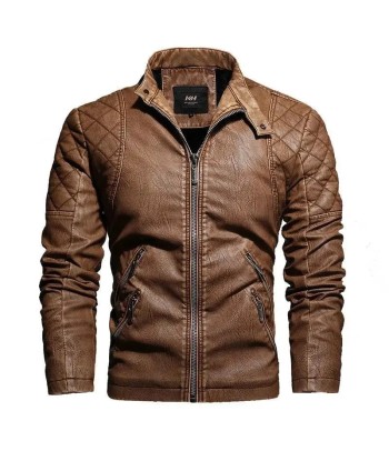 Veste cuir biker vintage 2024