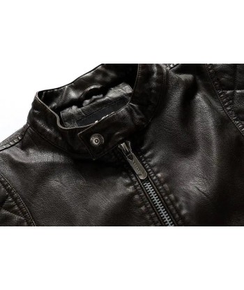 Veste cuir biker vintage 2024