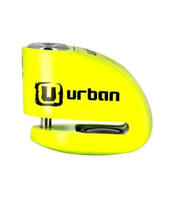 Bloque Disque Moto avec Alarme - Urban 6 mm Jaune Fluo livraison gratuite