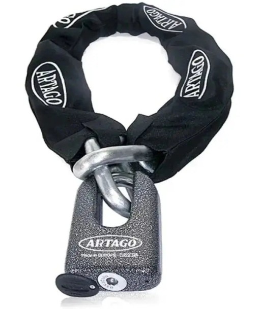 Antivol moto chaine +  Cadenas Artago - SRA | Lg : 150cm À commander