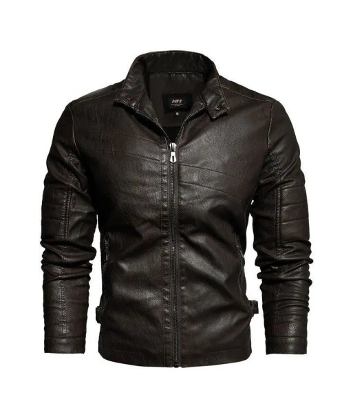 Veste cuir vintage homme - Coffee votre