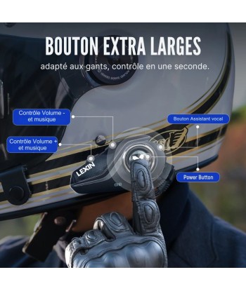 Intercom moto Lexin G2P -6 pilotes 50% de réduction en Octobre 2024