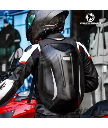 Sac à dos moto carbone- RocksBiker rembourrage situé sous