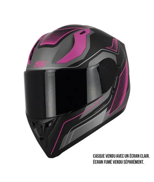 Casque Moto Rose Femme- S441 VENGE +PINLOCK une grave pollution 