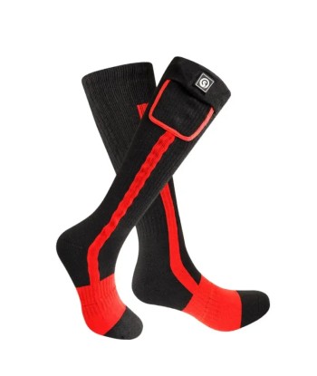 Chaussettes chauffantes moto - Rouge Véritable concentré