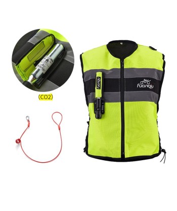 Gilet Airbag Moto | TS4 Jaune france