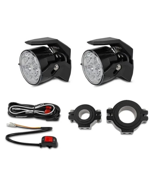 Moto Phares LED S2 - Inclut câble de connexion, Autorisation E, Tension 12V/24V pas cher 