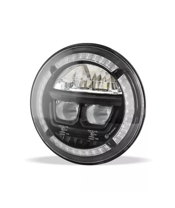 Phare avant 7 pouces LED Compatible Harley Davidson F10 plus qu'un jeu 