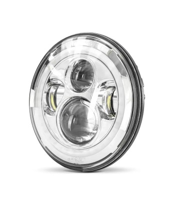 Phare LED 7" compatible Harley Davidson - Chrome Comparez plus de prix