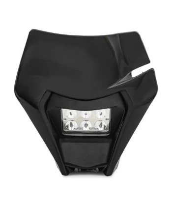 Projecteur LED moto + plaque pour Enduro XDure BK2 carenage Universel noir rembourrage situé sous